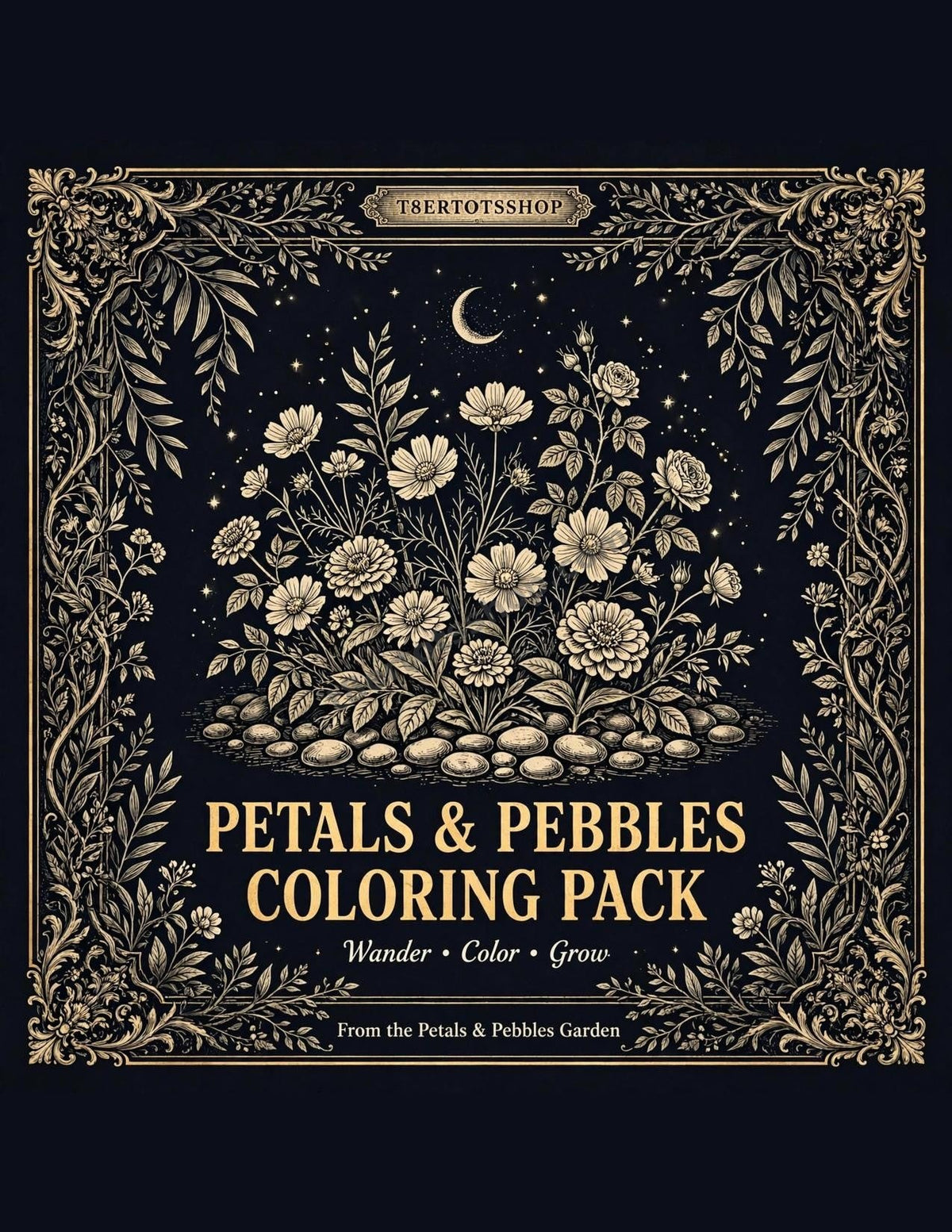 Petals and Pebbles Coloring Pack cover art