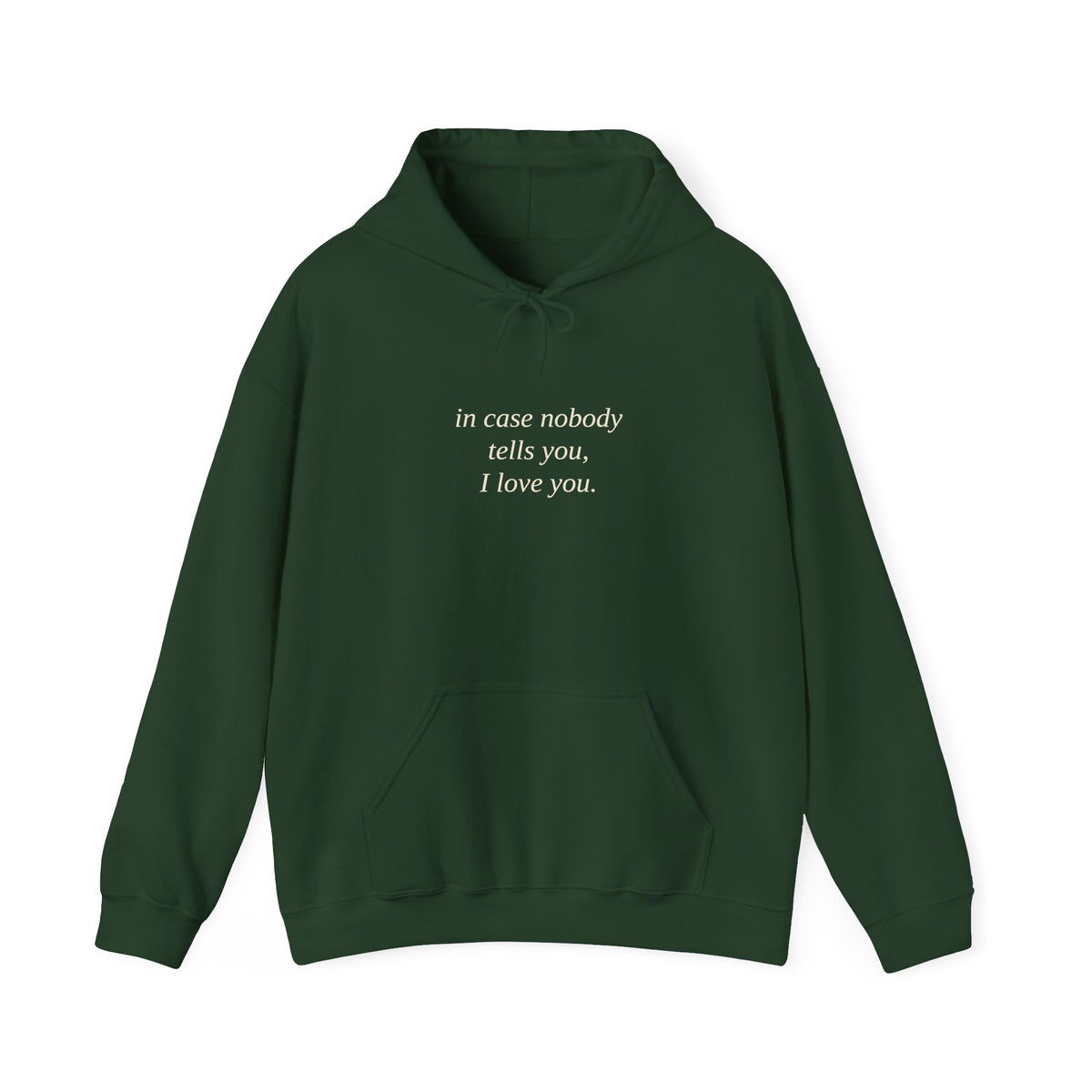 In Case Nobody Tells You Hoodie — 'I Love You' T8ertot – product photo 2 of 8