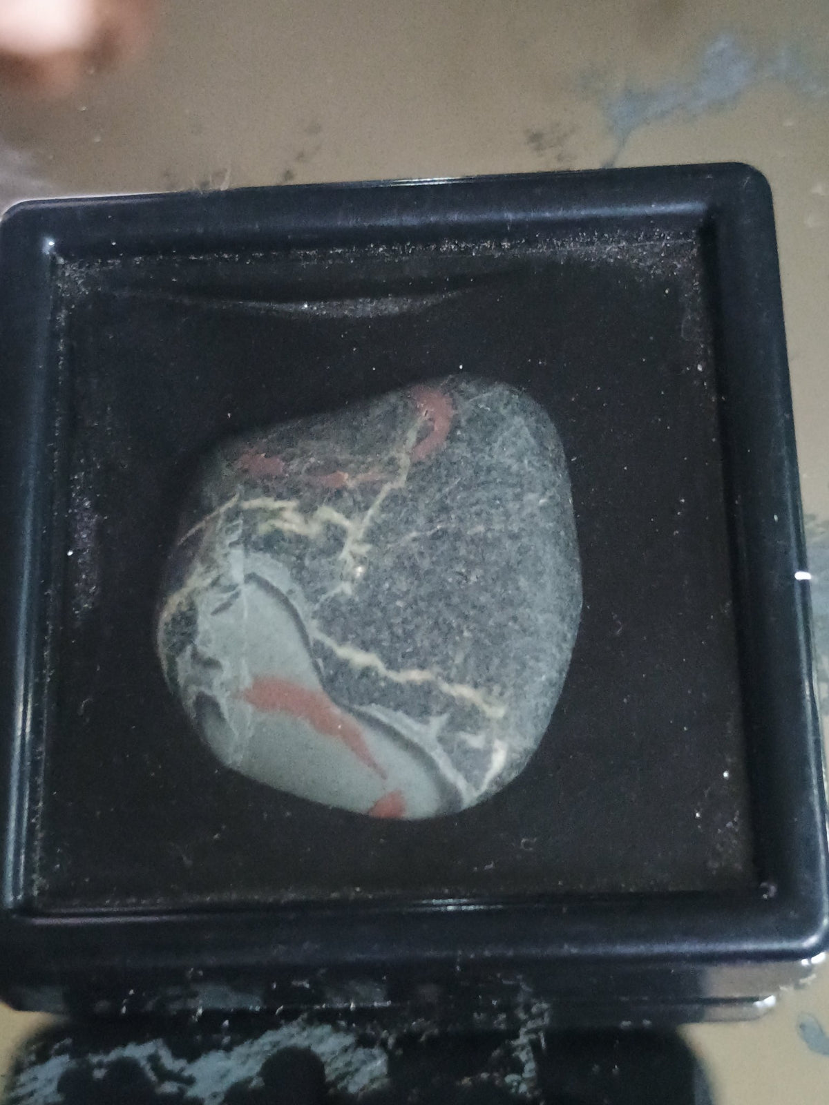 Polished Jasper Stone in Display Box – product photo 1 of 3
