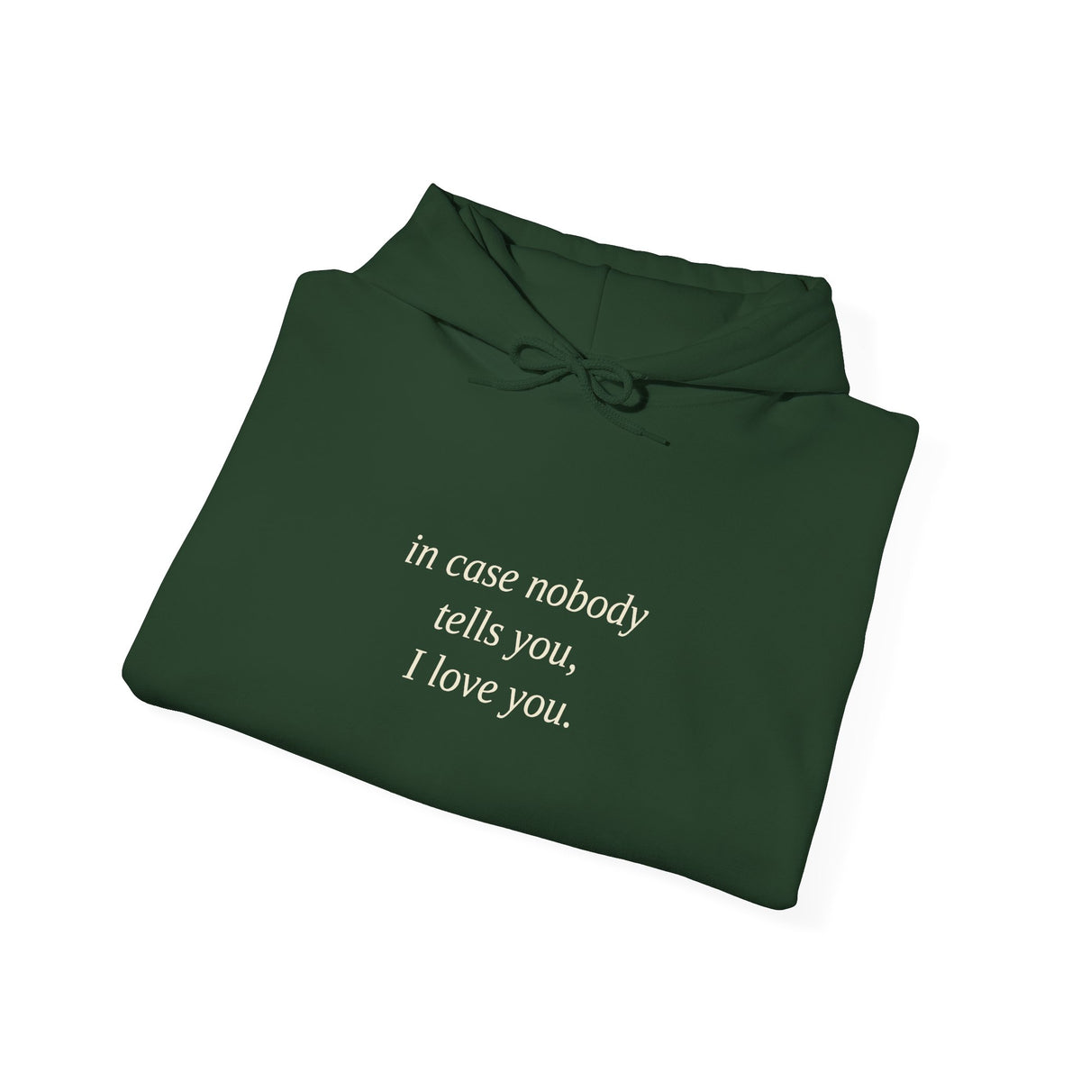 In Case Nobody Tells You Hoodie — 'I Love You' T8ertot – product photo 8 of 8