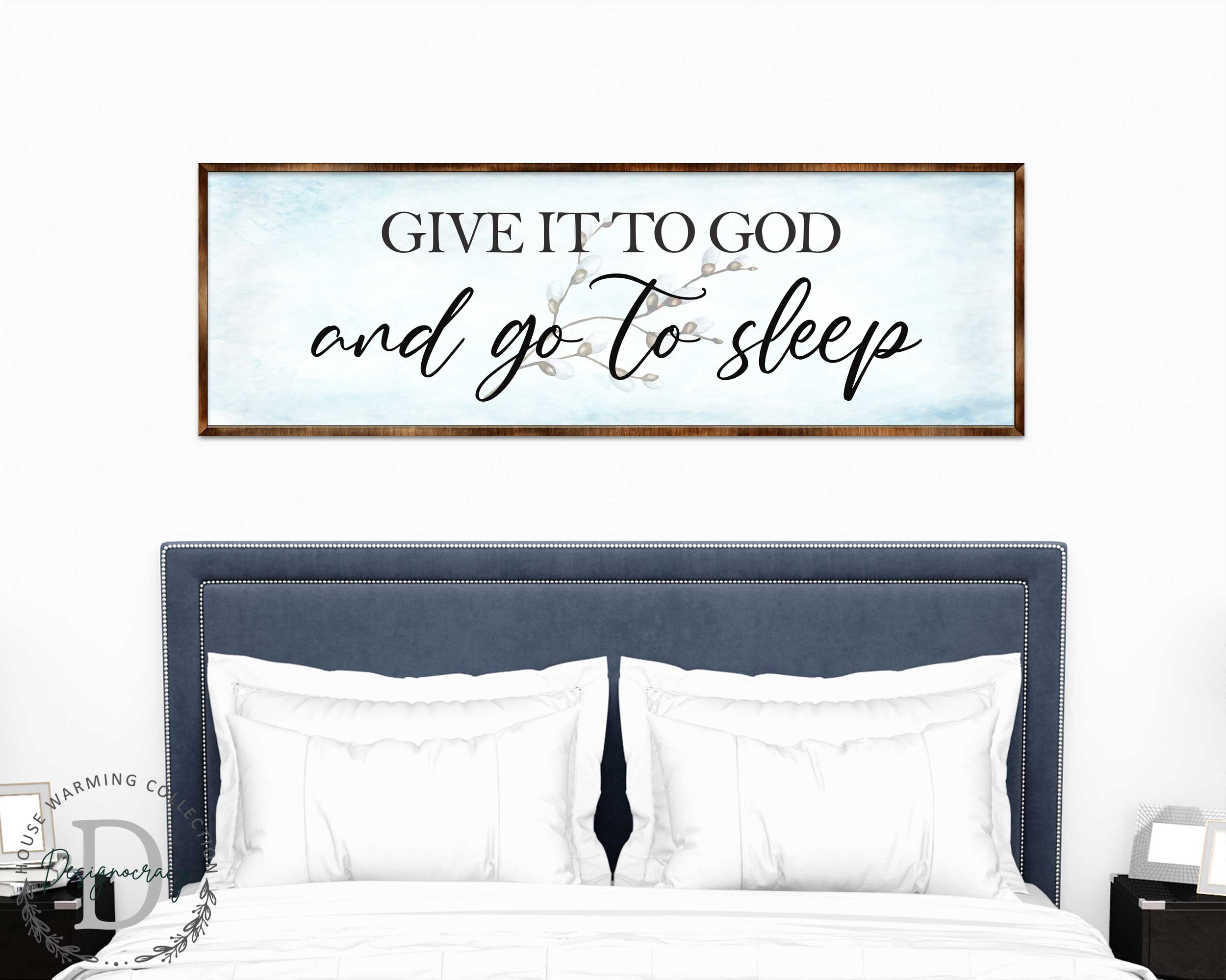 Give It to God - Wooden Religious Decor - Christian Art - Contemporary Sign - Living Room Decor - Farmhouse Decor - Inspirational Wall Art - 310317