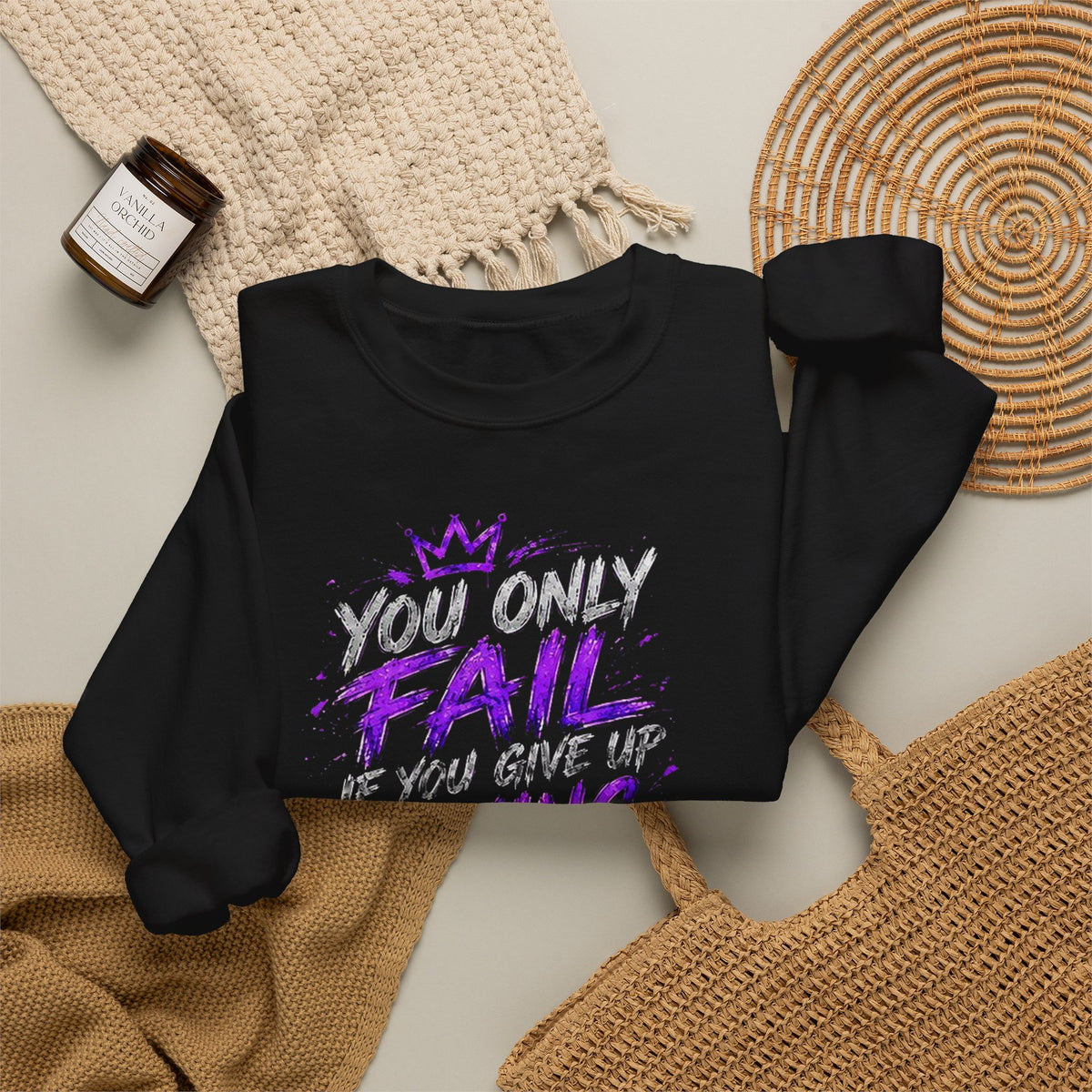 You Only Fail Crewneck — T8ertot Sweatshirt