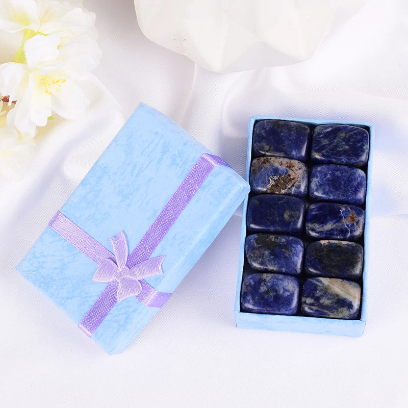 Natural Tumbled Crystal Stones - 10-Piece Chakra Set – product photo 11 of 17