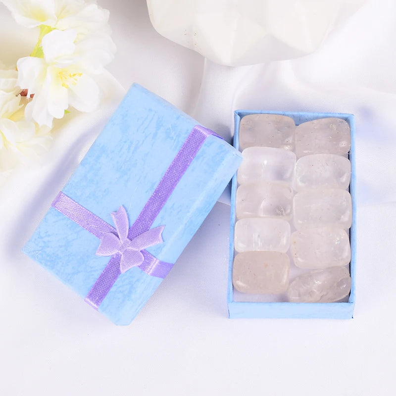 Natural Tumbled Crystal Stones - 10-Piece Chakra Set – product photo 7 of 17