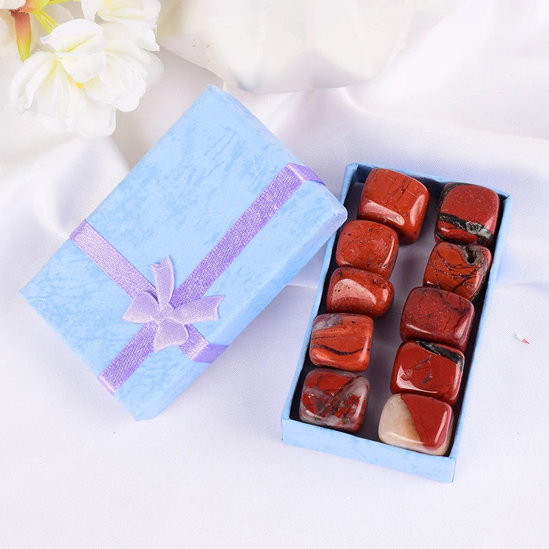 Natural Tumbled Crystal Stones - 10-Piece Chakra Set – product photo 10 of 17