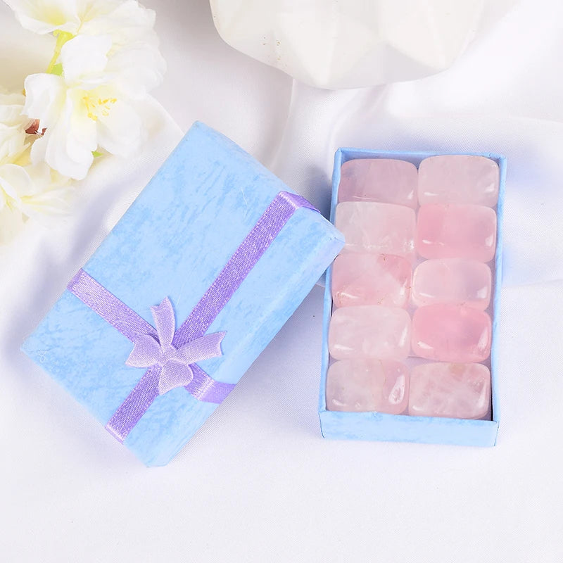 Natural Tumbled Crystal Stones - 10-Piece Chakra Set – product photo 8 of 17