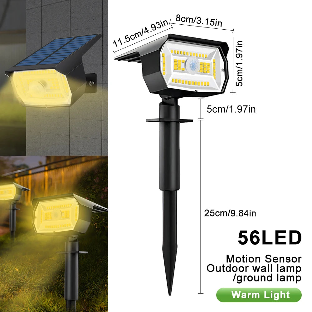 Solar LED Landscape Spotlight - IP65 Waterproof, 3 Modes – product photo 8 of 14