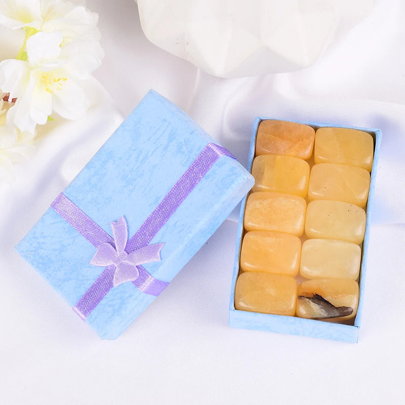 Natural Tumbled Crystal Stones - 10-Piece Chakra Set – product photo 9 of 17