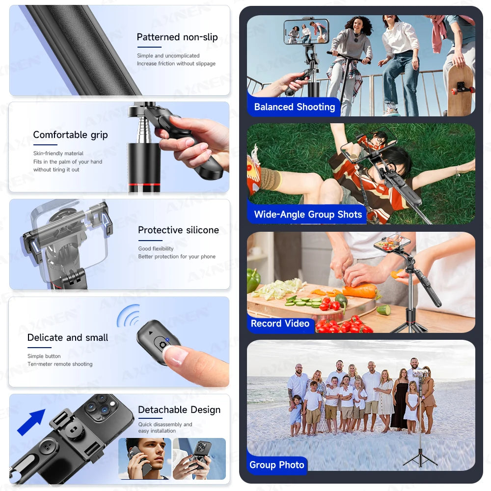 Phone Tripod Selfie Stick with Wireless Remote – product photo 6 of 9