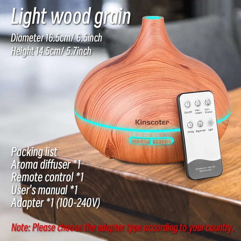 500ml Essential Oil Diffuser with Remote – product photo 4 of 5