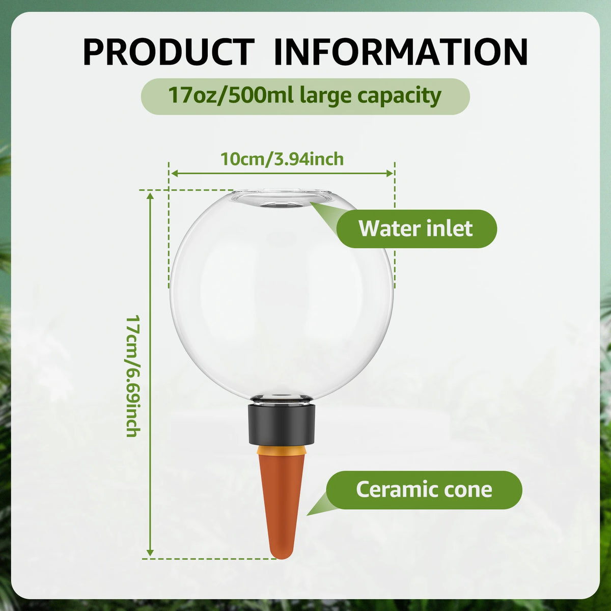 Self-Watering Plant Globes – 500ml – product photo 3 of 8