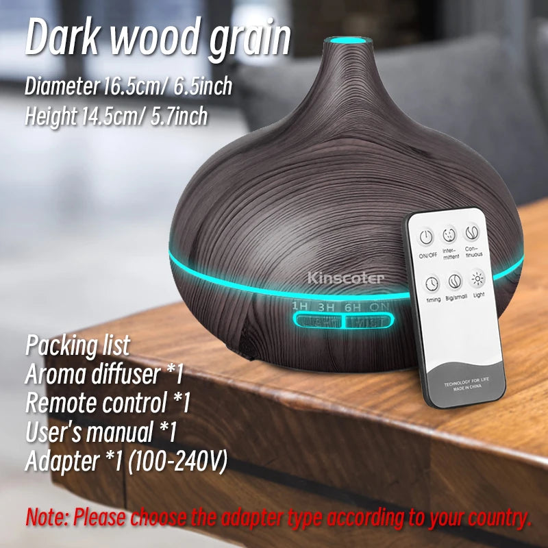 500ml Essential Oil Diffuser with Remote – product photo 5 of 5