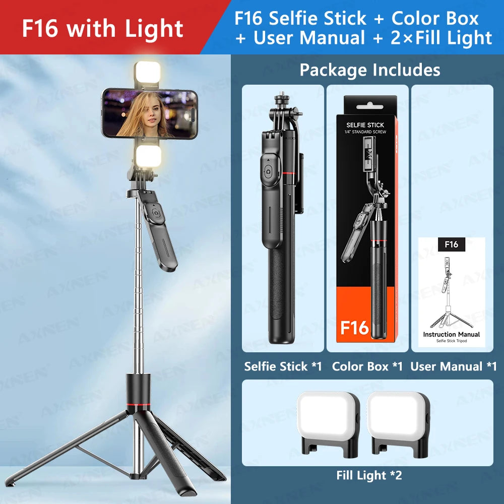 Phone Tripod Selfie Stick with Wireless Remote – product photo 8 of 9