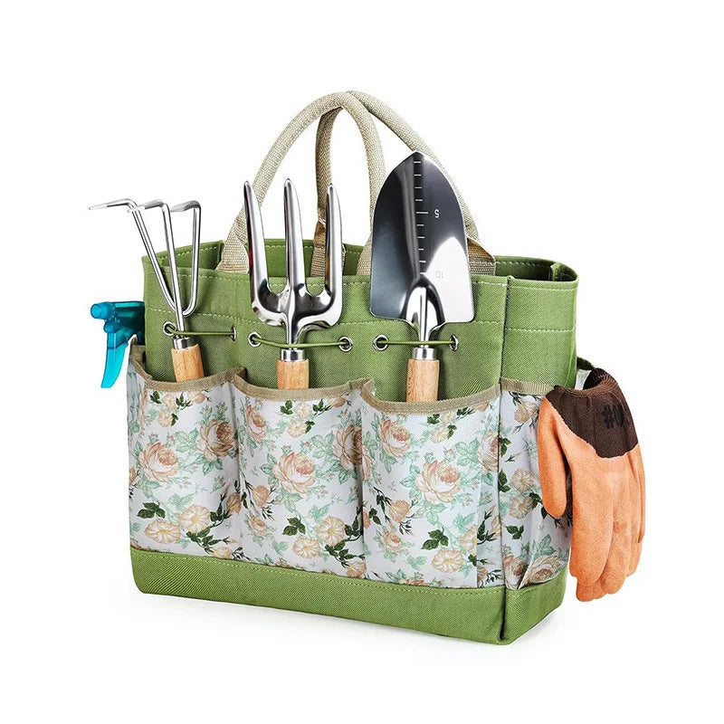 Stainless Steel Garden Tool Set with Tote Bag — 9-Piece – product photo 7 of 7