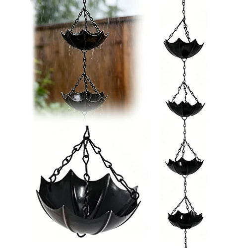 Cast Iron Rain Chain with Cups – product photo 2 of 6