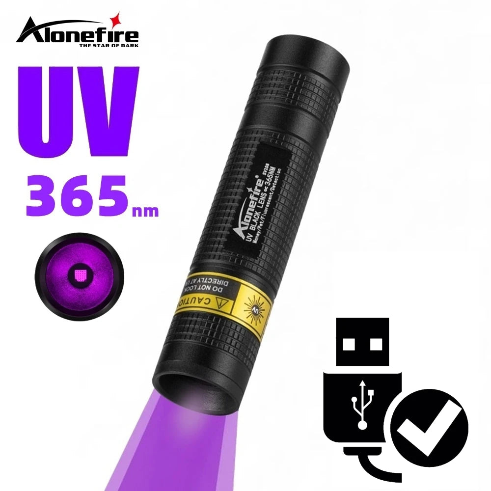 365nm UV Flashlight – Mini Blacklight – product photo 1 of 7