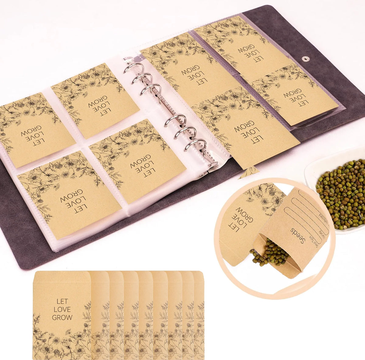 Seed Storage Organizer Box with Envelopes – product photo 5 of 7