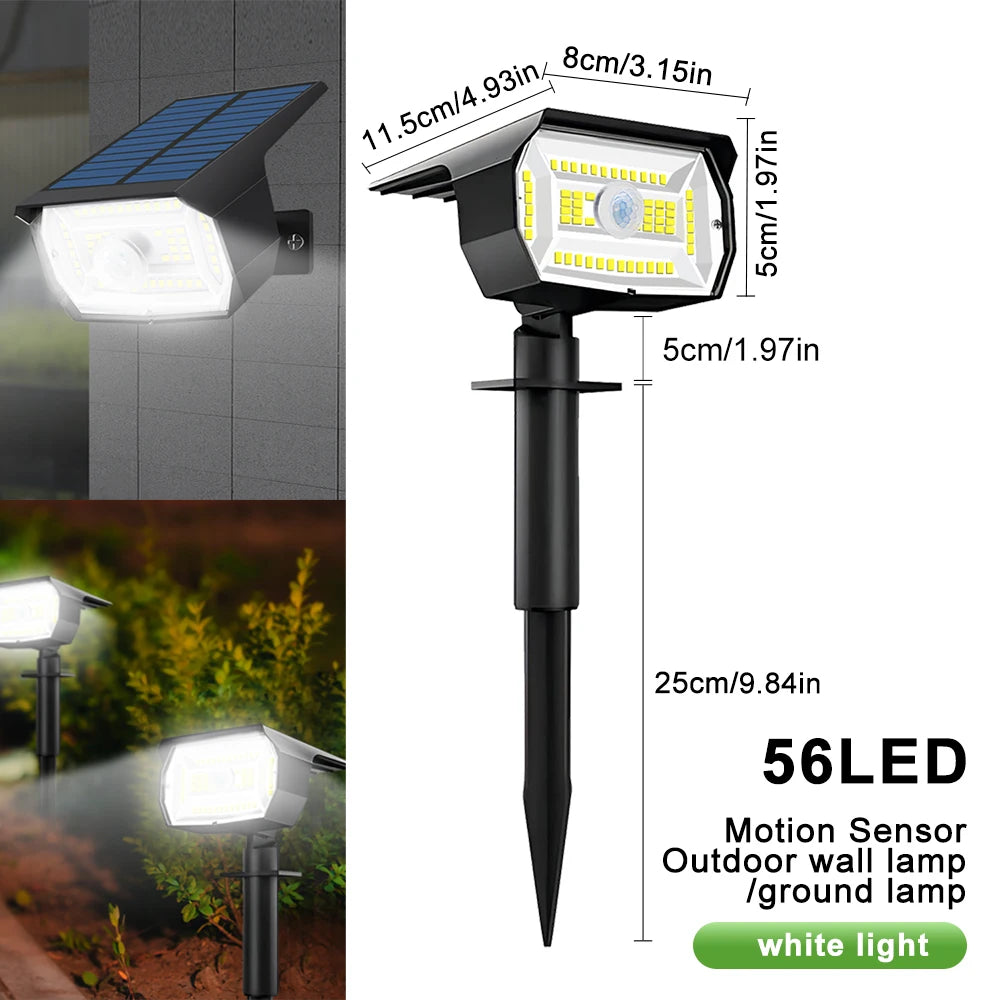 Solar LED Landscape Spotlight - IP65 Waterproof, 3 Modes – product photo 9 of 14