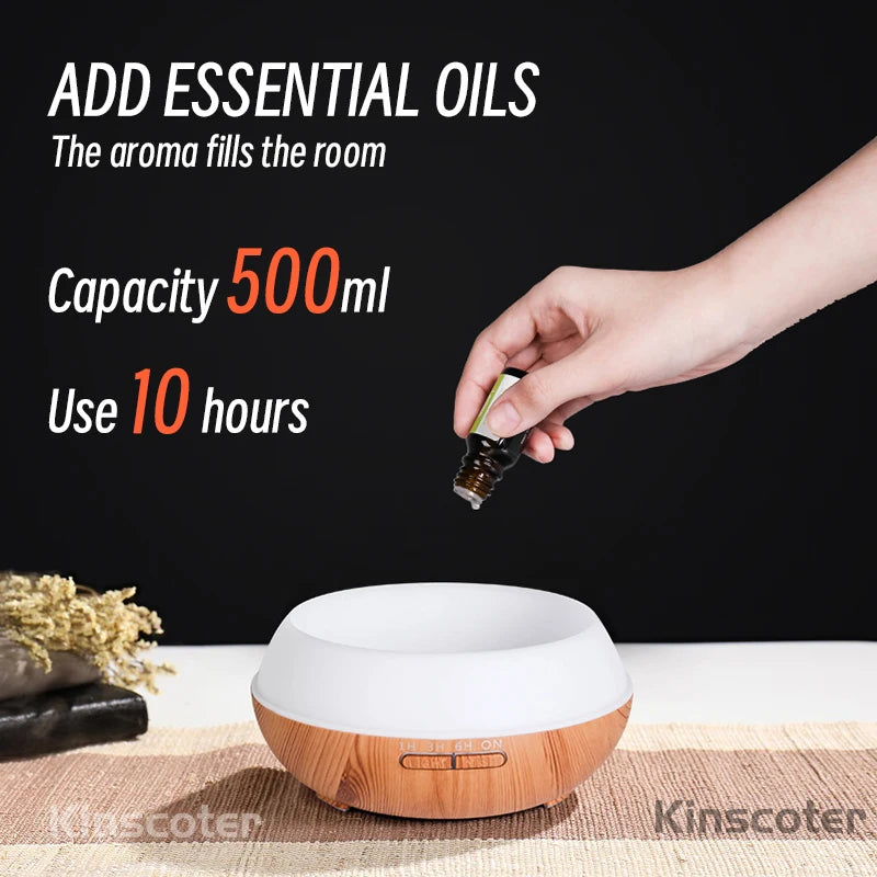 500ml Essential Oil Diffuser with Remote – product photo 2 of 5