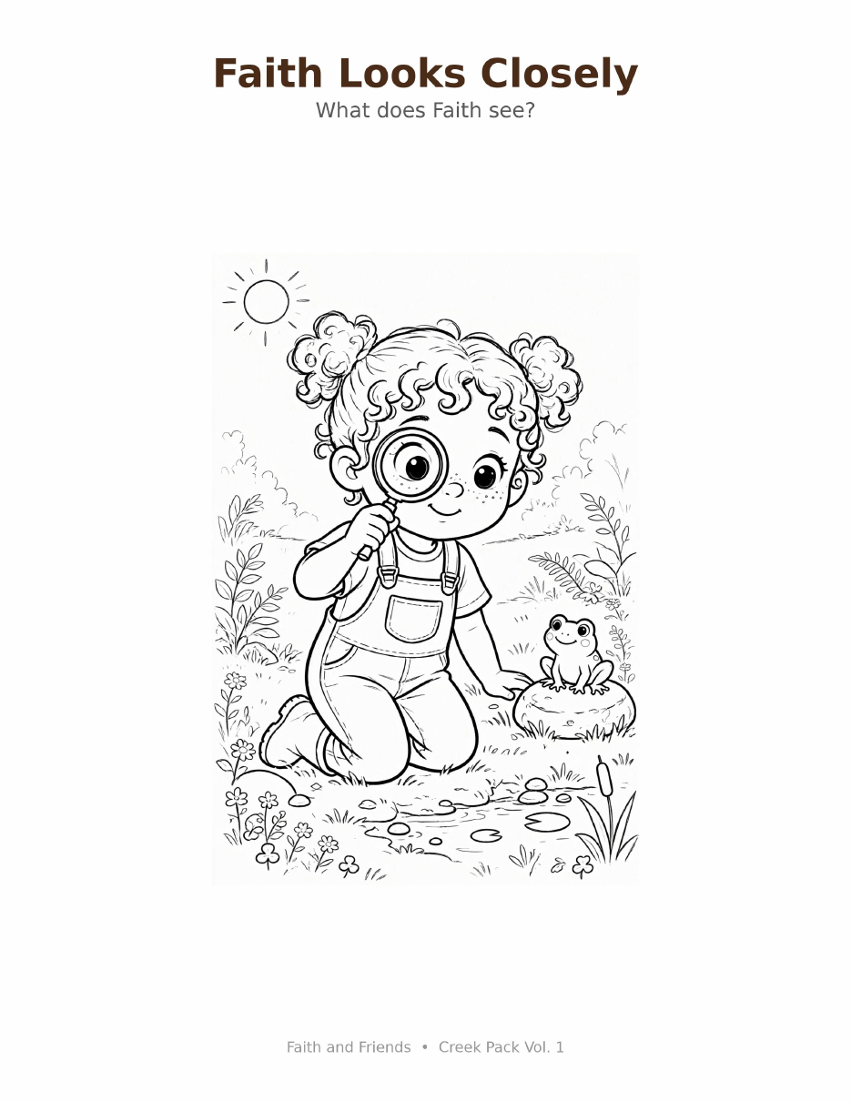 Inside page preview — Faith's Creek Vol. 1 coloring page