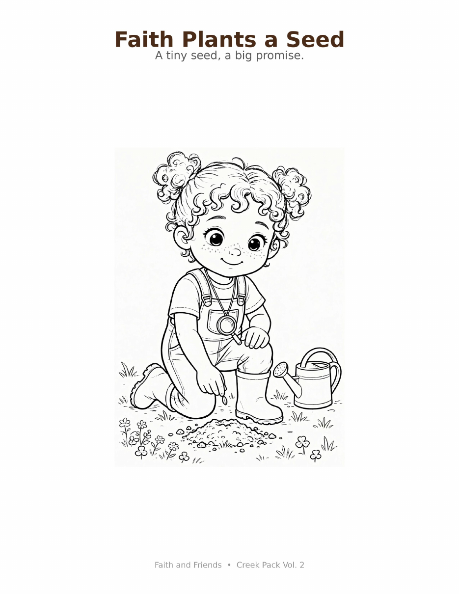 Inside page preview — Faith's Creek Vol. 2 coloring page