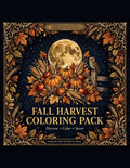Fall Harvest Coloring Pack — 8 Printable Pages