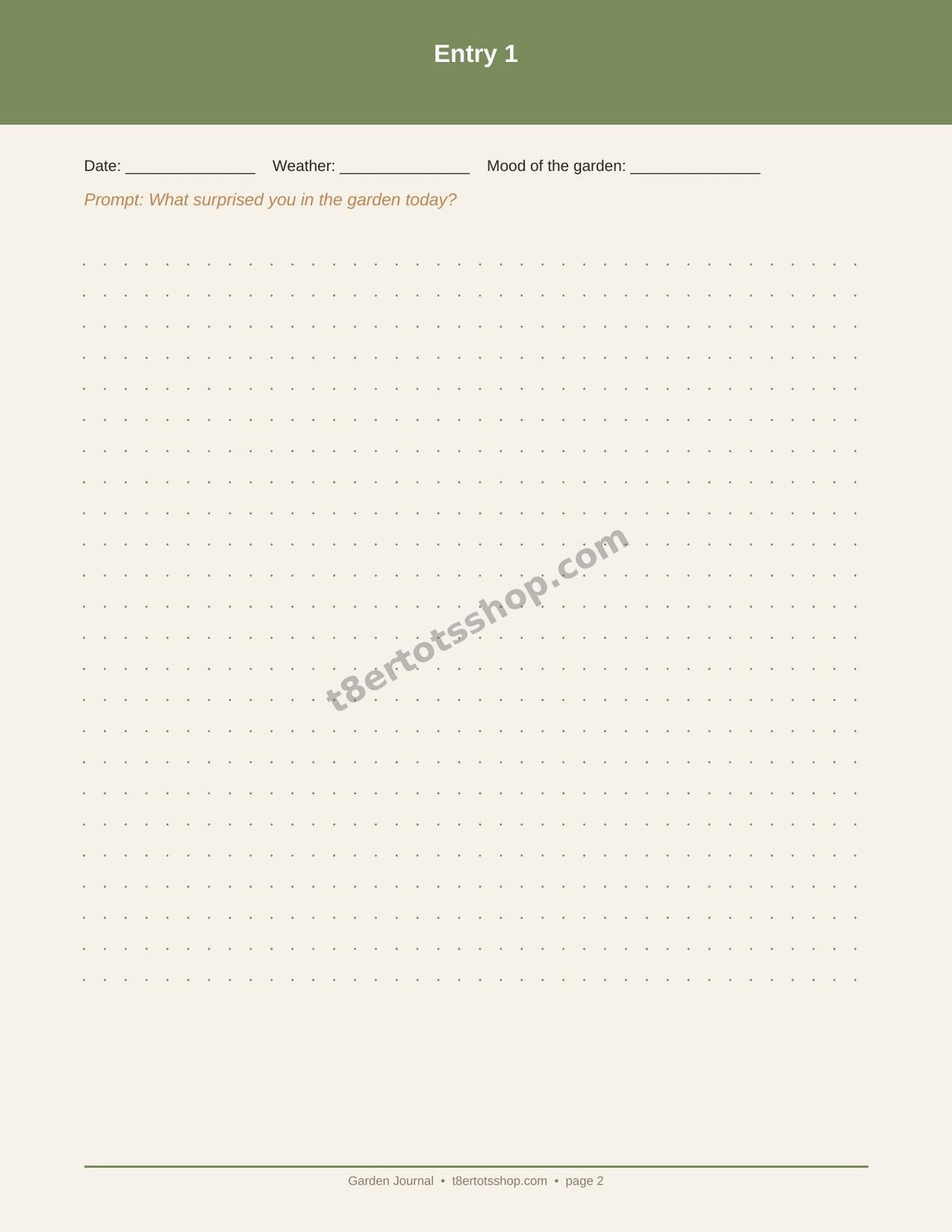 Garden Journal — 30 Printable Pages