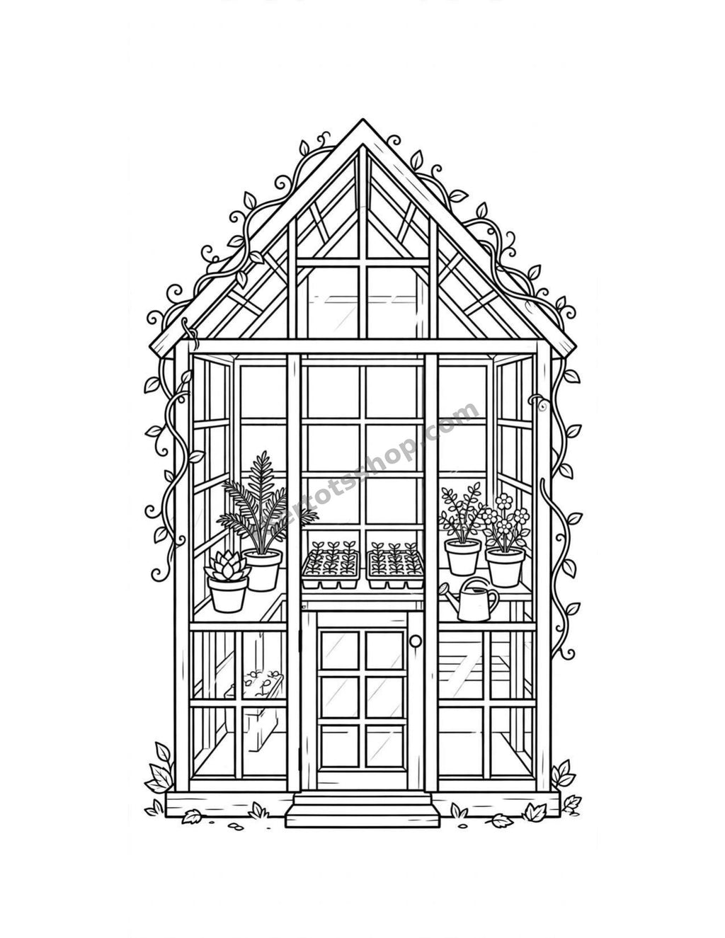 Petals & Pebbles Coloring Pack — 8 Printable Pages