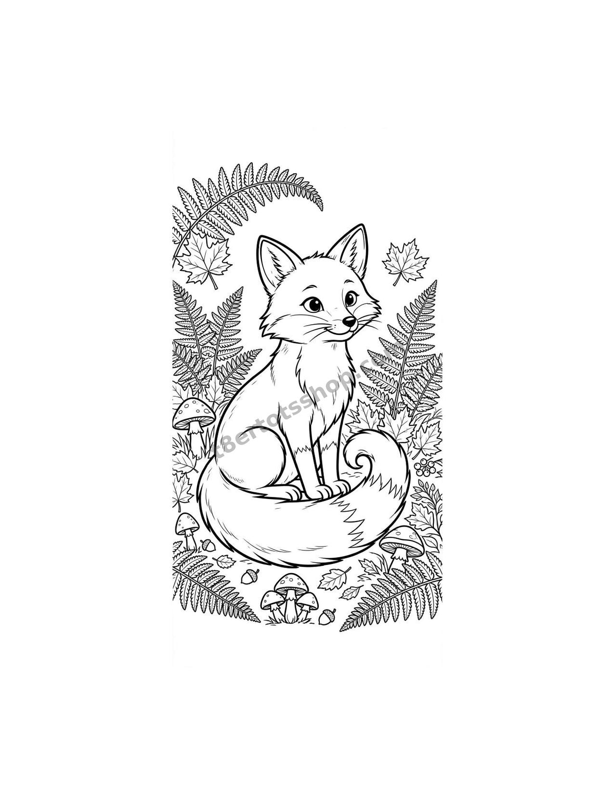 Woodland Creatures Coloring Pack — 8 Printable Pages