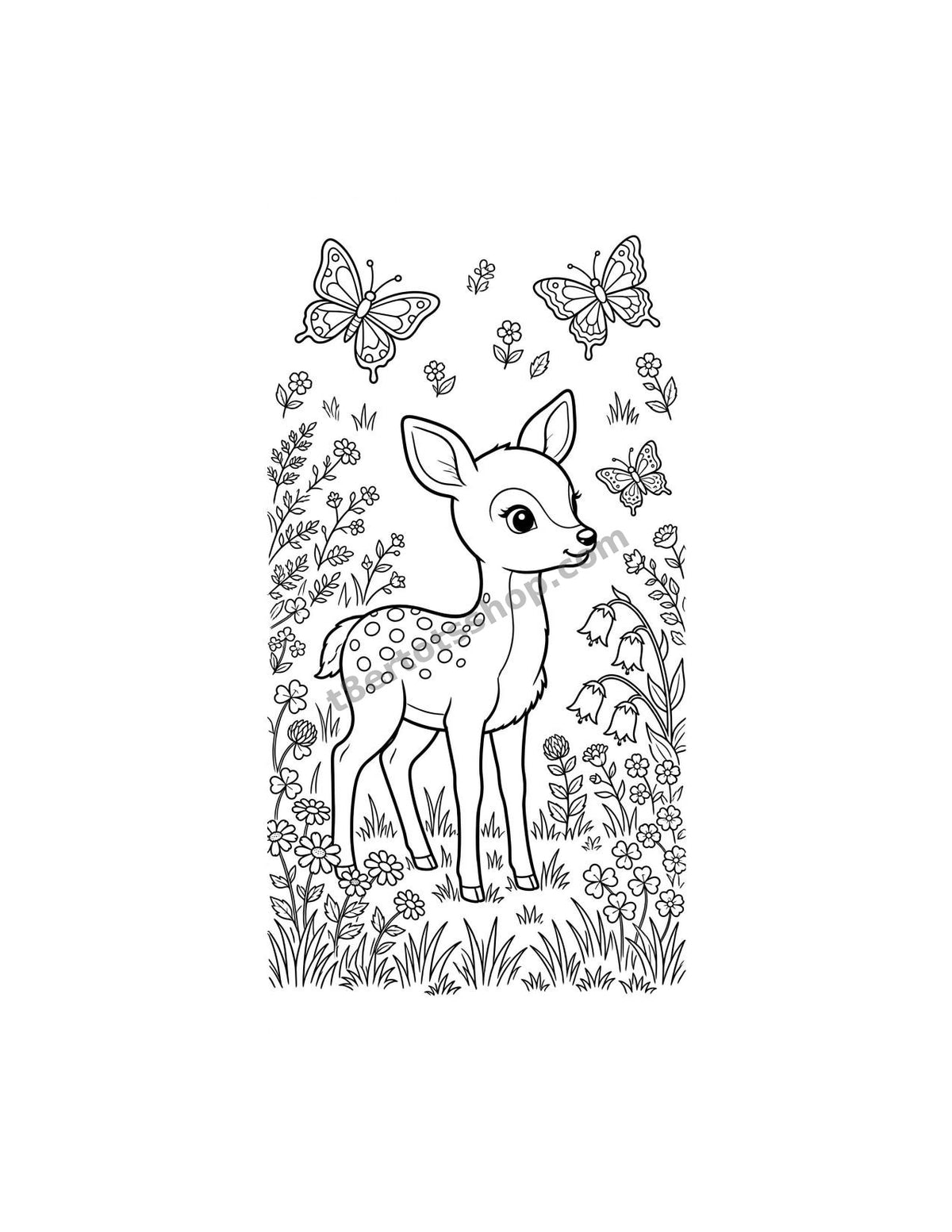 Woodland Creatures Coloring Pack — 8 Printable Pages