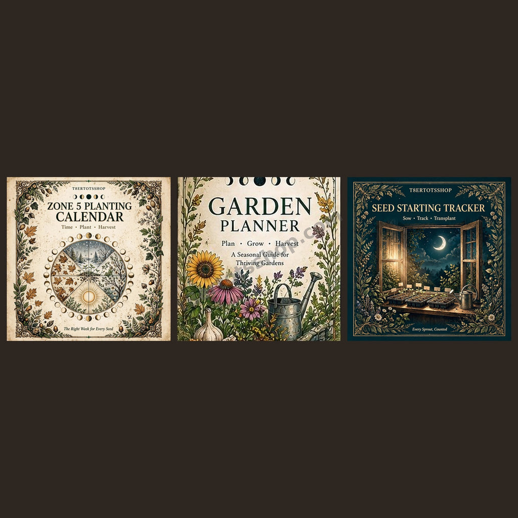 Gardener's Starter Bundle — Calendar + Planner + Tracker + Journal