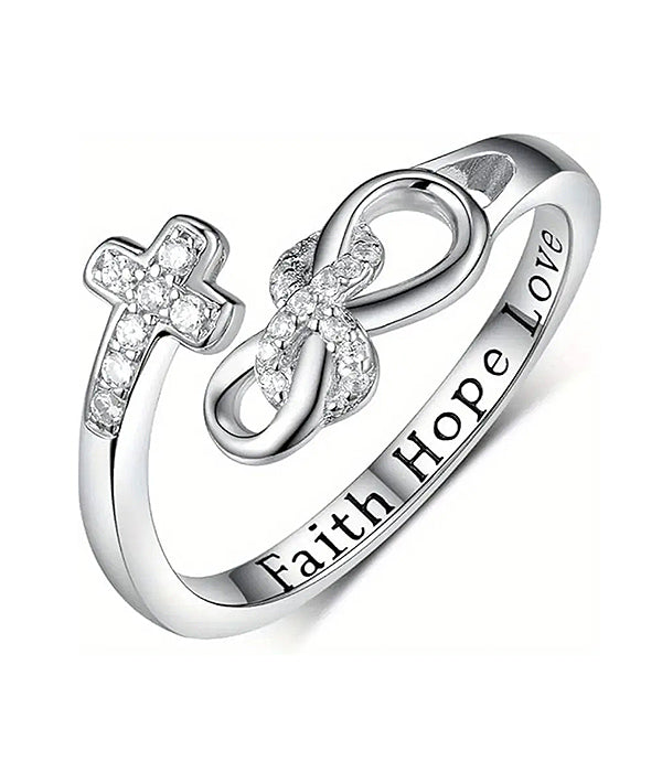 RELIGIOUS INSPIRATION CROSS RING