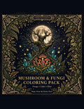 Mushroom & Fungi Coloring Pack — 8 Printable Pages