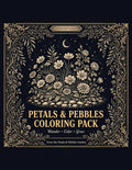 Petals & Pebbles Coloring Pack — 8 Printable Pages