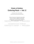 Petals & Pebbles Coloring Pack Vol. 2 — 8 Printable Pages